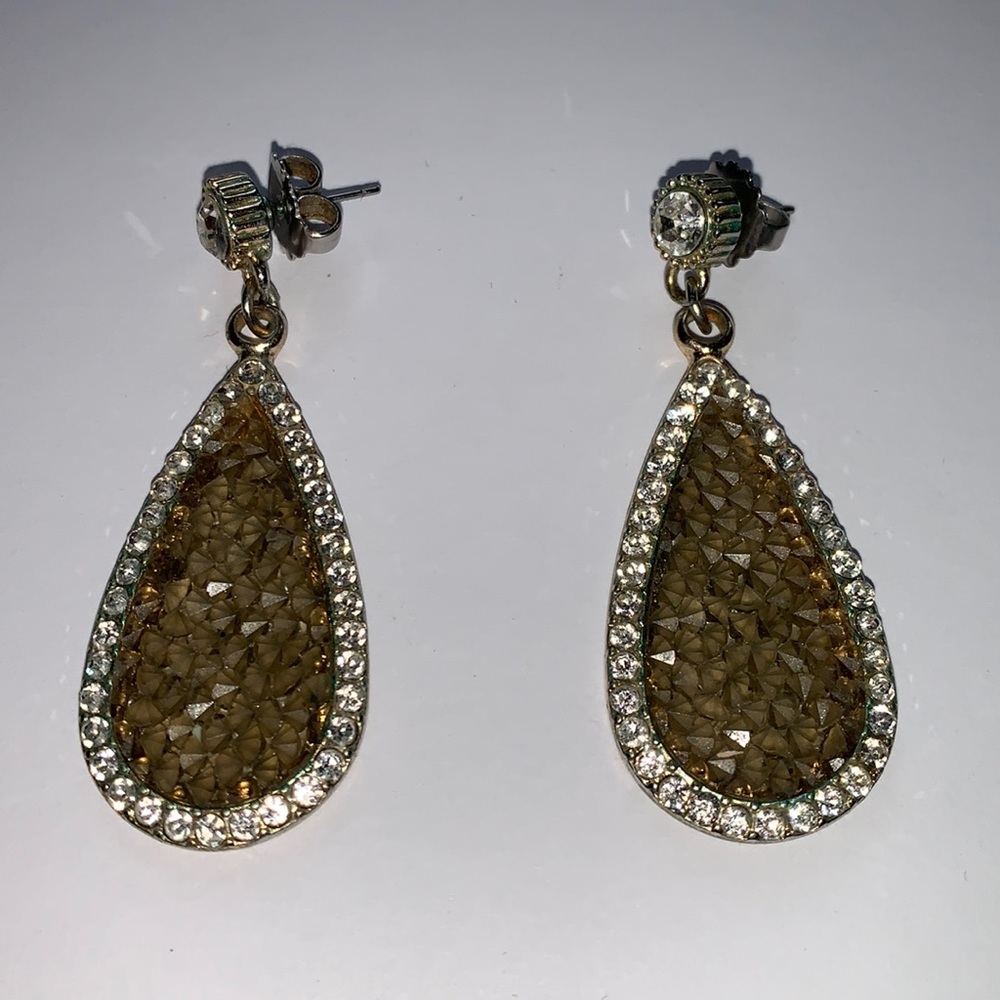 Boston Proper boho druzy dangle earrings